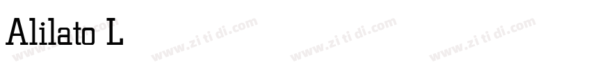 Alilato Light字体转换